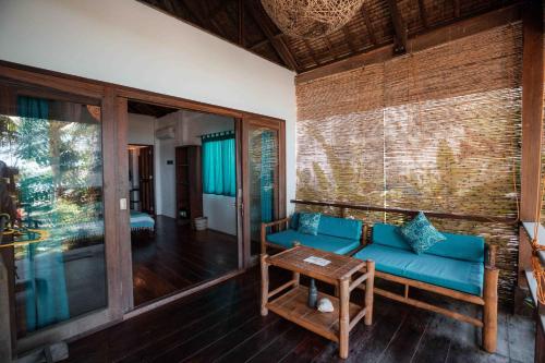 A seating area at Ferra Resort Siargao