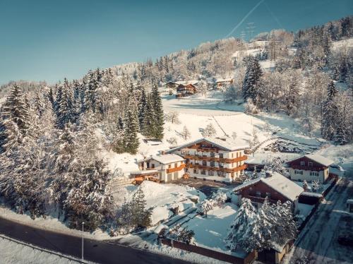 L'établissement Der Jagdhof en hiver