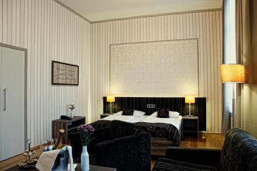 Konsumhotel Dorotheenhof Weimar 객실 침대