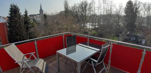 Balkon ili terasa u objektu Ferienwohnung Am Schwanensee