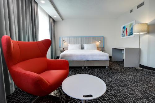 Llit o llits en una habitació de Park Inn by Radisson Danube Bratislava