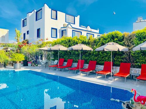 Artunc Hotel Bodrum 내부 또는 인근 수영장