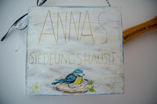 Anna's Siedlungshäusle tesisinde sergilenen bir sertifika, ödül, işaret veya başka bir belge