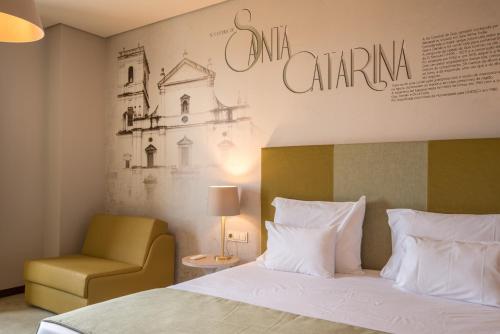 Cama ou camas em um quarto em Vila Gale Collection Elvas