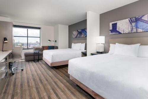 Krevet ili kreveti u jedinici u okviru objekta Hyatt House Chicago West Loop-Fulton Market