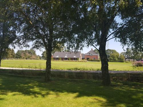 B&B De Veluwe Hoeve tesisinin dışında bir bahçe