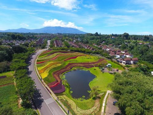 Lanskap alam di dekat vila