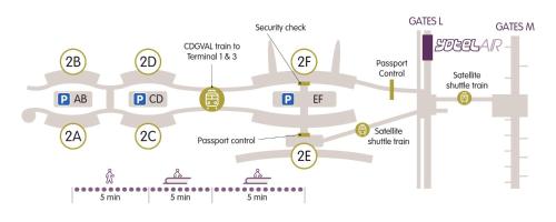 Plantegning af YOTELAIR Paris CDG - Transit Hotel - Terminal 2E