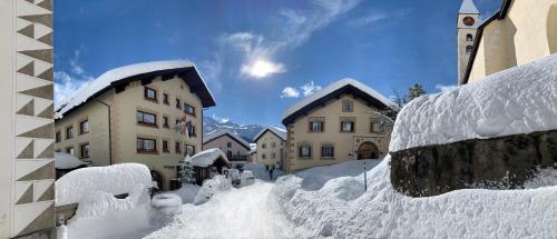 Albana Hotel Silvaplana om vinteren