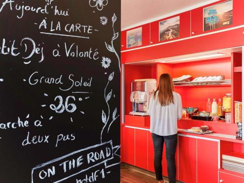 A kitchen or kitchenette at hotelF1 Mulhouse Bâle Aéroport