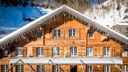 Gasthaus Brünig Kulm om vinteren