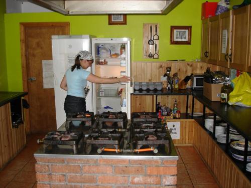 A kitchen or kitchenette at Killarney Railway Hostel