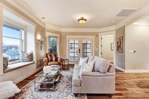 A seating area at Sonoma Bungalows