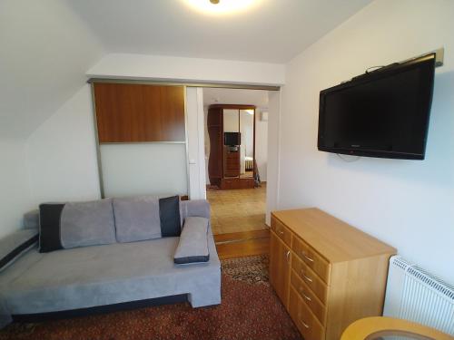 Televizors / izklaižu centrs naktsmītnē APARTAMENTY u KOWALA