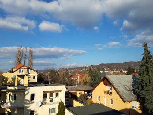 Kalnų panorama iš svečių namų arba bendras kalnų vaizdas