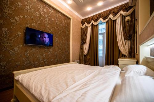 Kyiv 2Rooms Classic Apartment 객실 침대