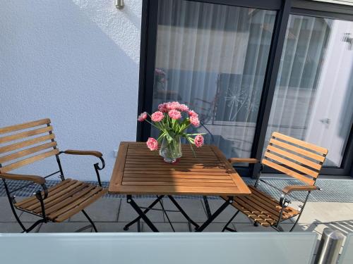 A balcony or terrace at Ferienwohnung Susanne