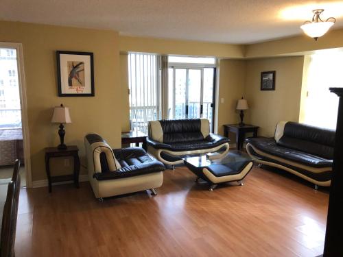 Zona d'estar a Mississauga Furnished Apartments