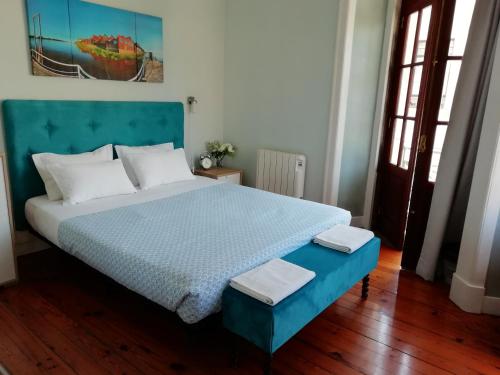 Cama ou camas em um quarto em Casa Azul Hostel