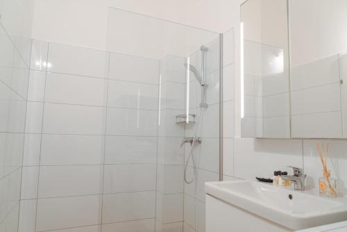 Kupatilo u objektu Smile Apartments zur Gozzoburg