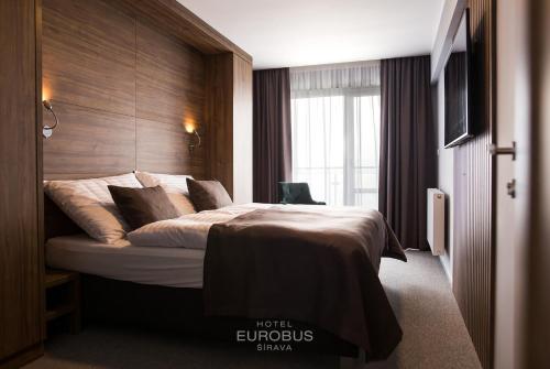 Katil atau katil-katil dalam bilik di Hotel Eurobus