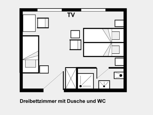 Arcade Hotel & Hostel Hamburg का फ़्लोर प्लान