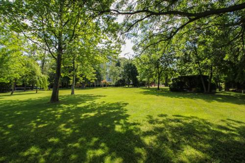 バラトンレッレにあるPanorámaの樹木と緑草畑の公園