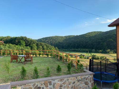 Uma vista da montanha tirada do apartamento 