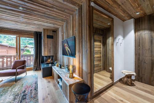 Zona d'estar a MEGEVE Jaillet 3 chambres 6 personnes