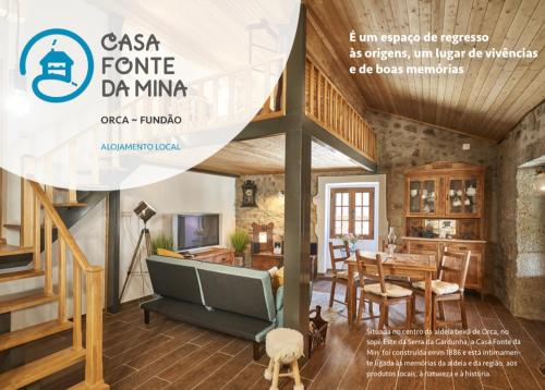 พื้นที่นั่งเล่นของ Casa Fonte da Mina