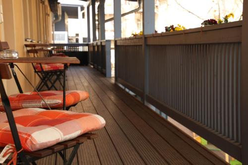 A seating area at Ferienhof Dittrichs Erben