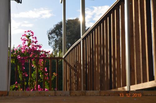 Un jardín fuera de Hotel Uygar