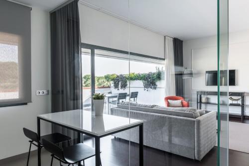 Eldhús eða eldhúskrókur á Sevilla Green Suites