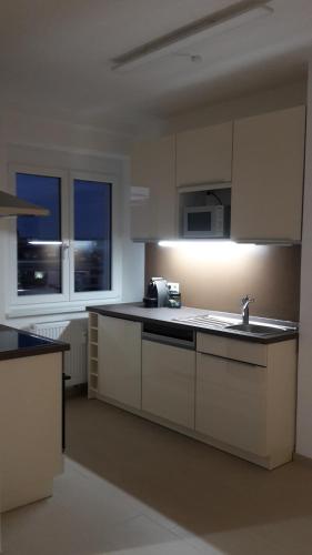 Dapur atau dapur kecil di Appartment Zentrum Wels