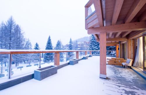 Chalet Migui Luxury Living & Spa *****, Crans Montana зимой