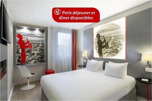 Krevet ili kreveti u jedinici u objektu Hôtel Inn Design Paris Saint Quentin