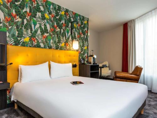 Krevet ili kreveti u jedinici u objektu ibis Styles Puteaux Paris La Defense