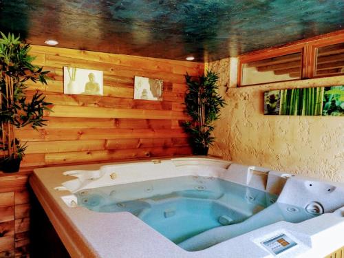 Ảnh trong thư viện ảnh của Studio romantique jacuzzi ou spa balneo privatif et jardin Au temps des cerises La Ciotat ở La Ciotat