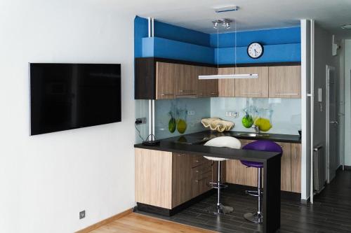 A kitchen or kitchenette at The Pearl of Esztergom