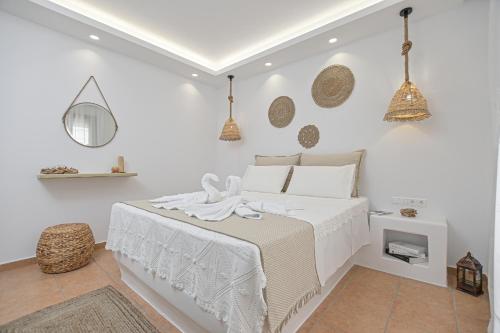 Gulta vai gultas numurā naktsmītnē Felicite apartments Naxos