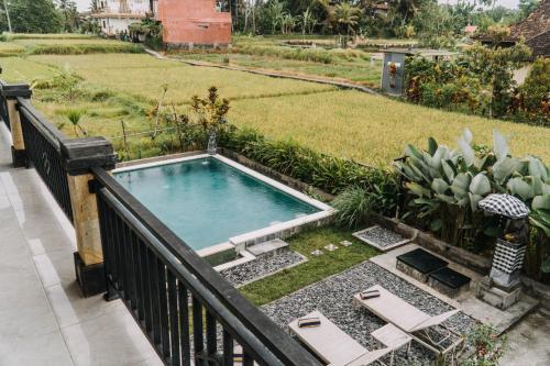 Majoituspaikassa Ubud Shanti Rice Field House By Supala tai sen lähellä sijaitseva uima-allas