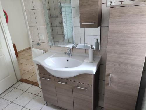 Koupelna v ubytování Zsanett Appartement