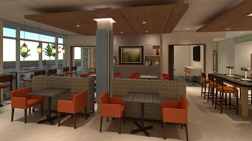 Predel za sedenje v nastanitvi Holiday Inn Express & Suites - Firestone - Longmont , an IHG Hotel