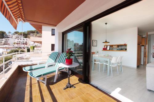 Balcony o terrace sa El Mirador de Tossa de Mar