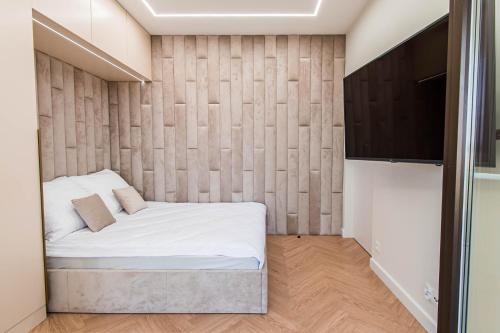 Nautica Resort - apartament Masurian Sailor 객실 침대