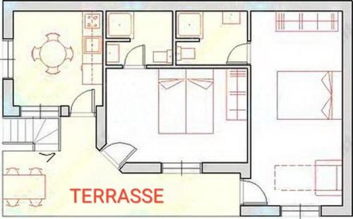 金沙Villas Sequoia的房屋平面图