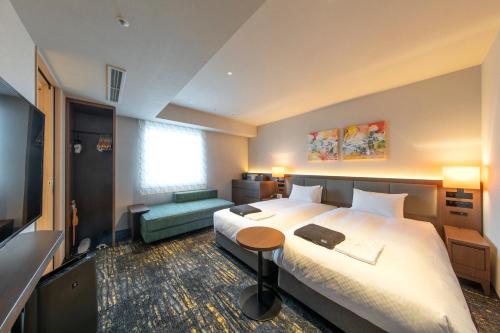 Hotel Forza Nagoya Sakae 객실 침대