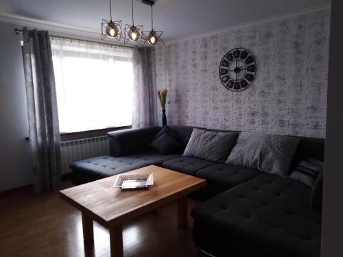 sala de estar con sofá y mesa de centro en Apartamenty Kletówka, en Krosno