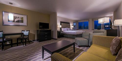 โทรทัศน์และ/หรือระบบความบันเทิงของ Holiday Inn Express & Suites Colorado Springs Central, an IHG Hotel