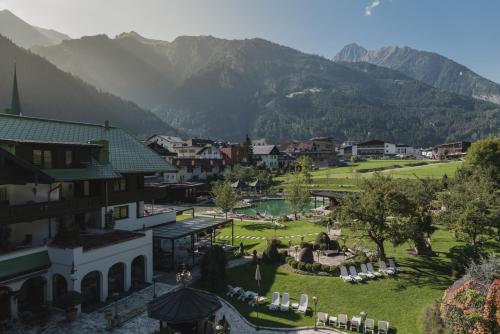 Uma vista da montanha tirada do hotel 